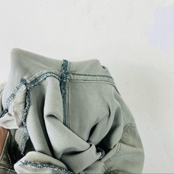 Madewell 9"Mid High Rise Skinny Jeans: Garment Dyed Olive Army Green Size 24 - Picture 12 of 13